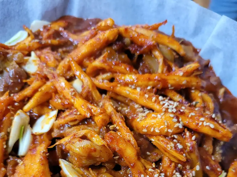 마늘 더덕 주물럭 클로즈업