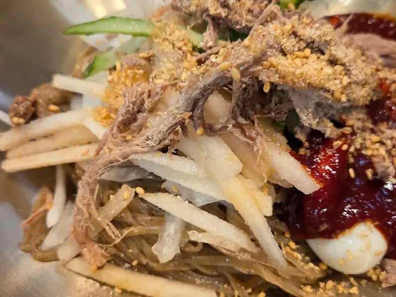 비빔메밀 클로즈업