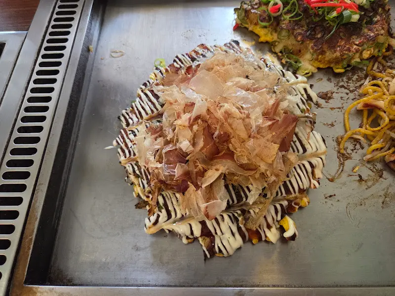 오코노미야키 단면