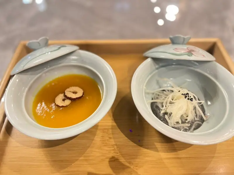 호박죽과 검은깨죽