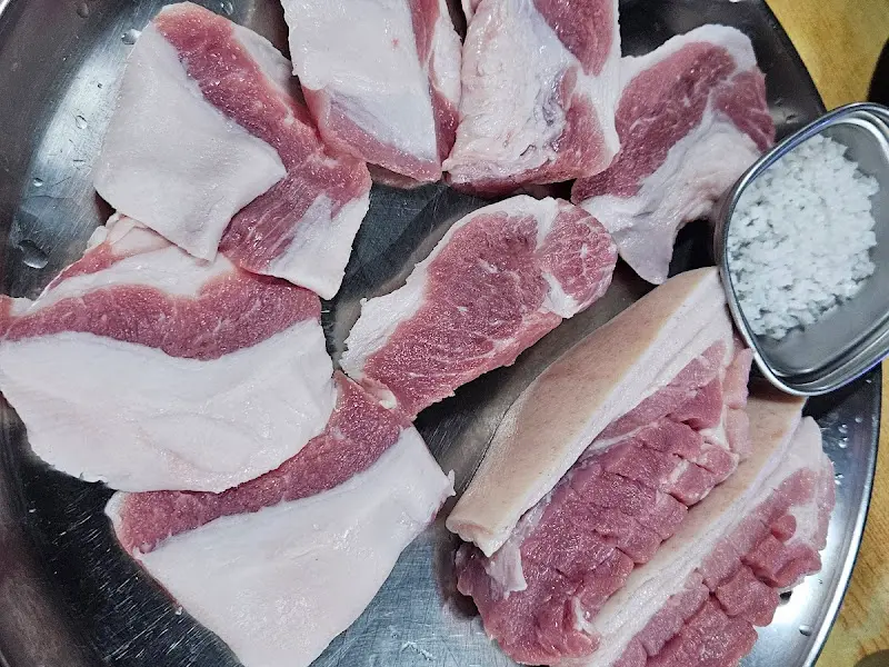 모듬 고기 한 접시