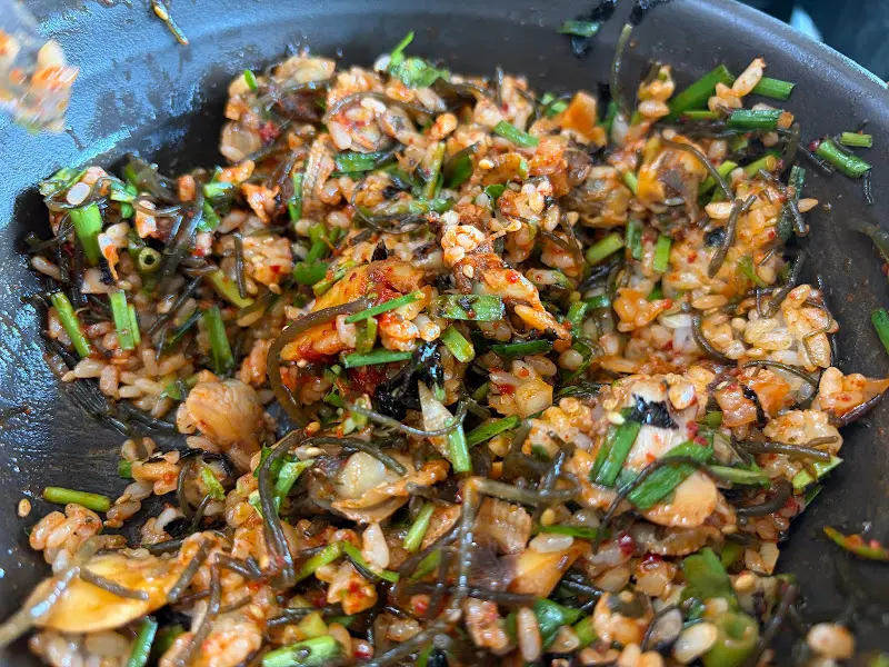 꼬막비빔밥 비빈 후