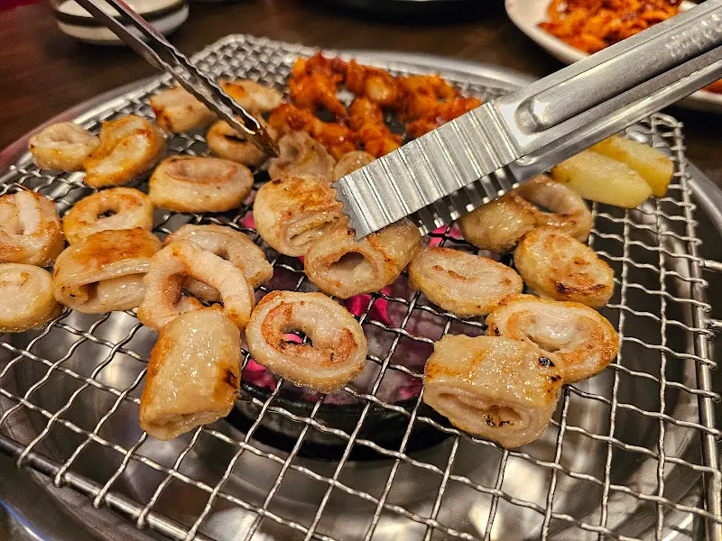 잘 구워진 막창