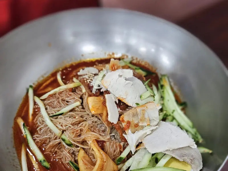 비빔밀면 클로즈업