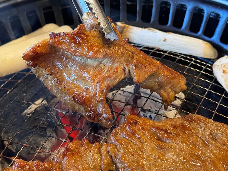 숯불 위 돼지갈비