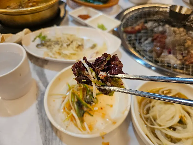 한우와 곁들여 먹는 밑반찬