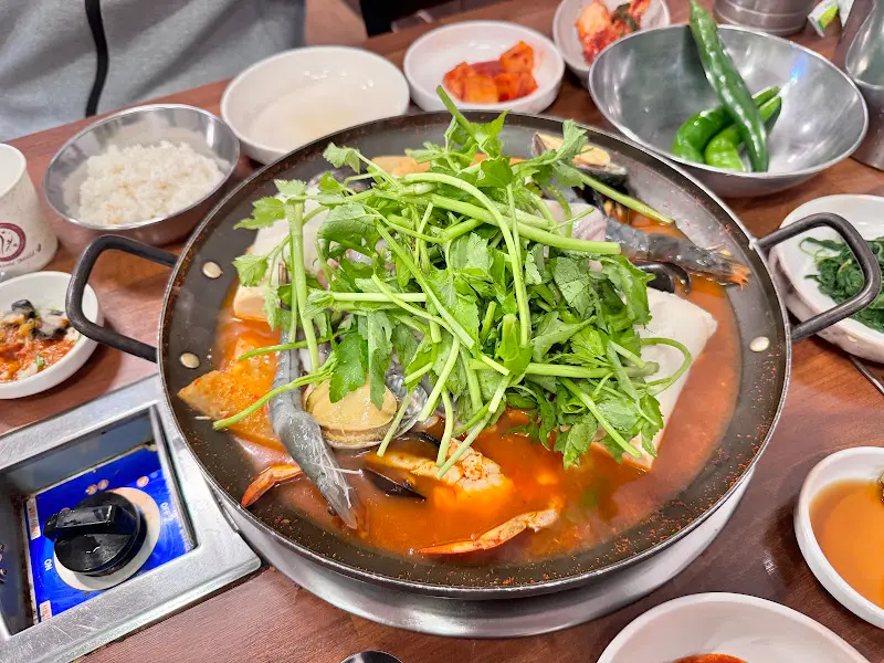 해물순두부 비주얼