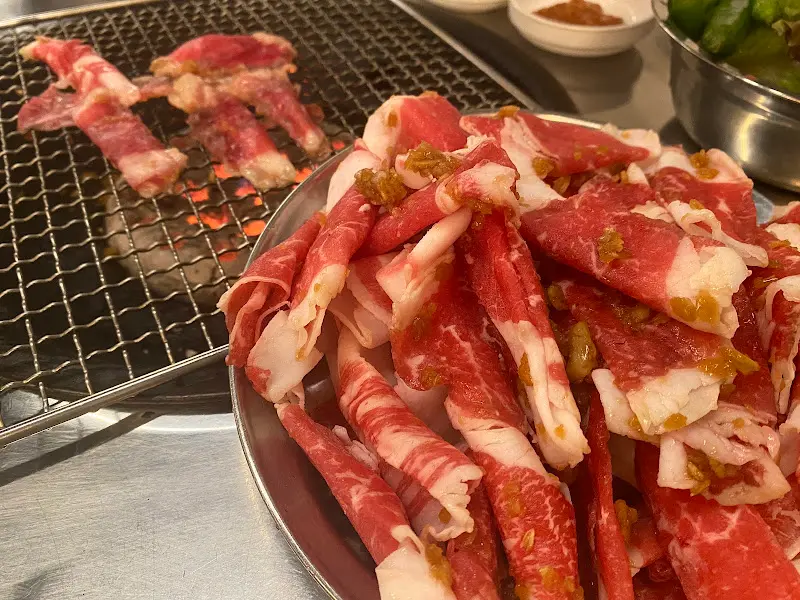 차돌박이 한 상 차림