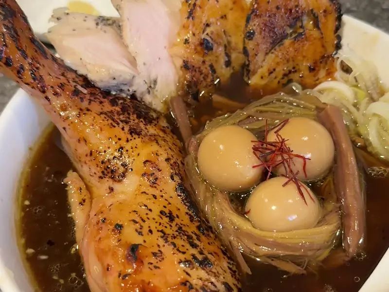 라무라 흑닭 라멘 항공샷