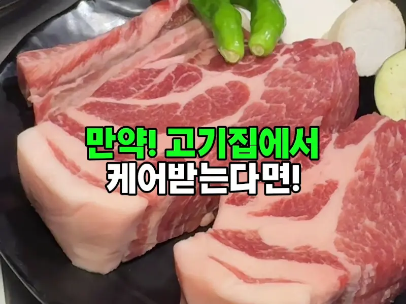 환상적인 비주얼의 숙성 목살