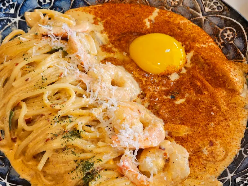 돈까스와 환상적인 조화를 이루는 파스타