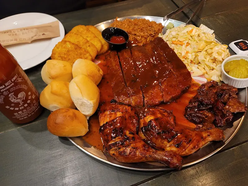 바베큐 플래터 항공샷