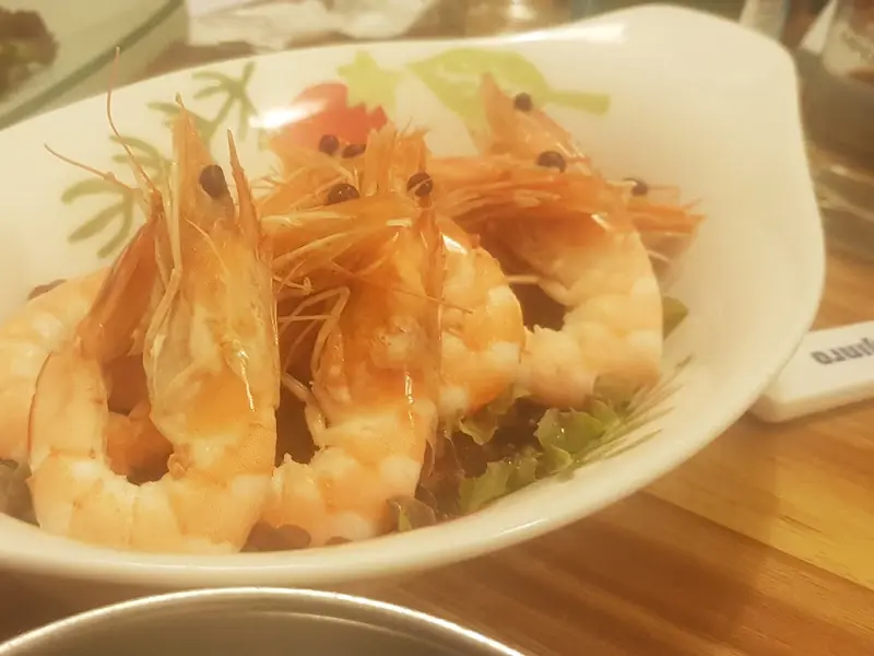 탱글탱글한 새우의 자태