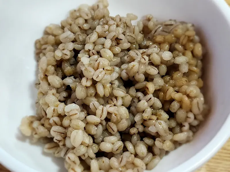 윤기가 자르르 흐르는 보리밥