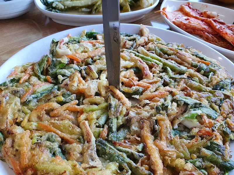 해물이 듬뿍 들어간 파전