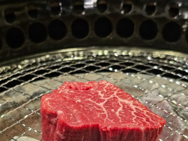 숯불 위에 구워지는 고기