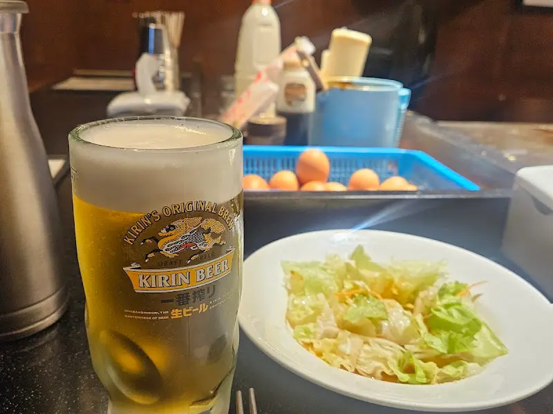 맥주와 오코노미야끼