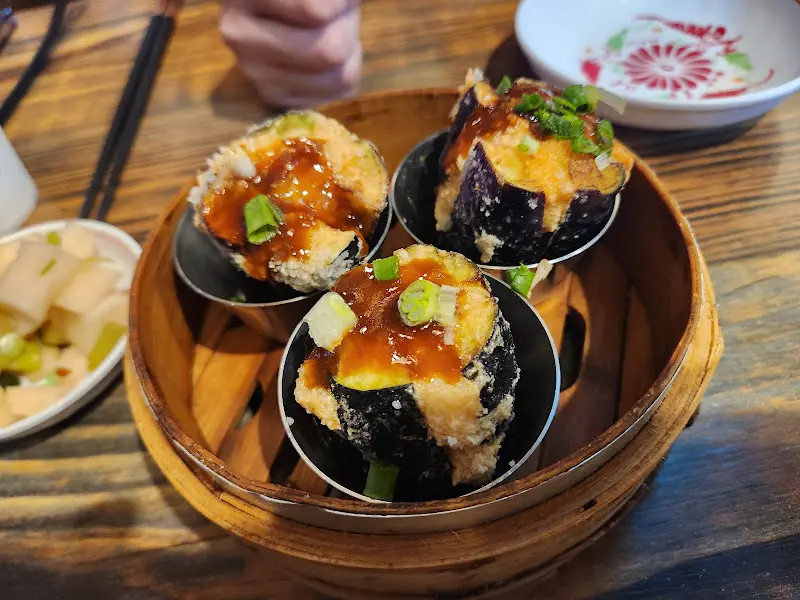 가지 새우소 딤섬