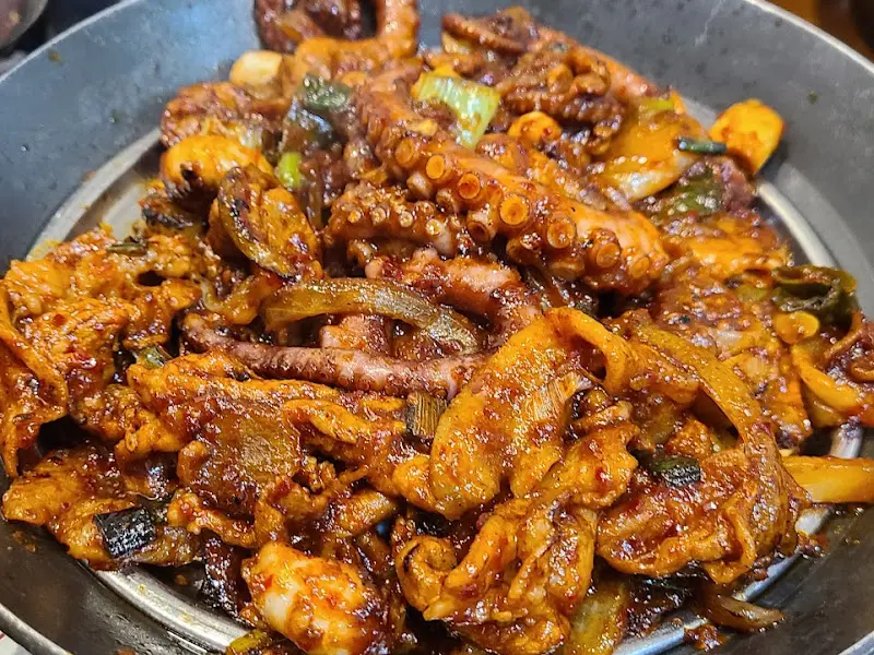 갑오징어 두루치기 클로즈업