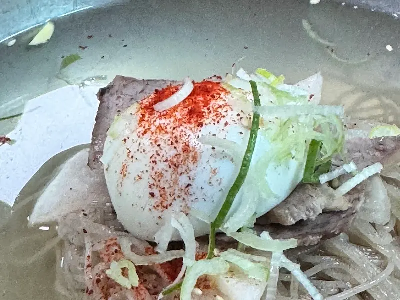 평양냉면 클로즈업