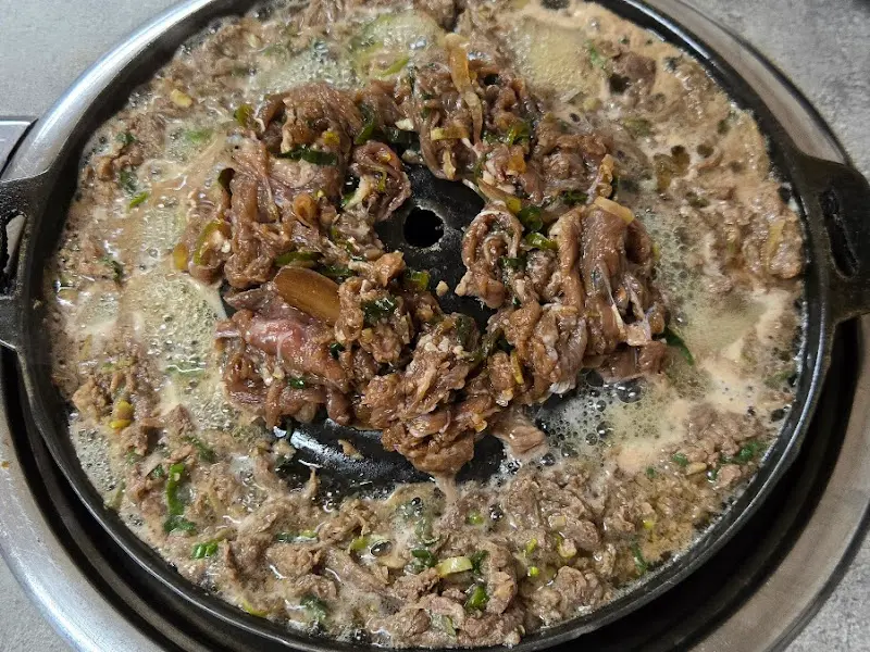 소불고기 익어가는 모습