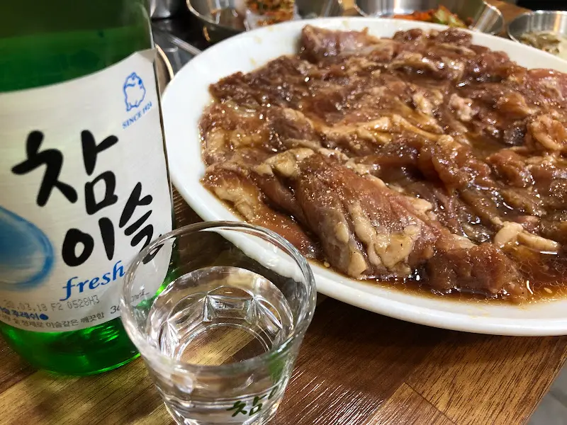 돼지갈비와 참이슬