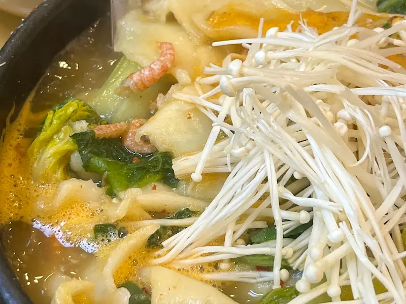 털레기 수제비 클로즈업