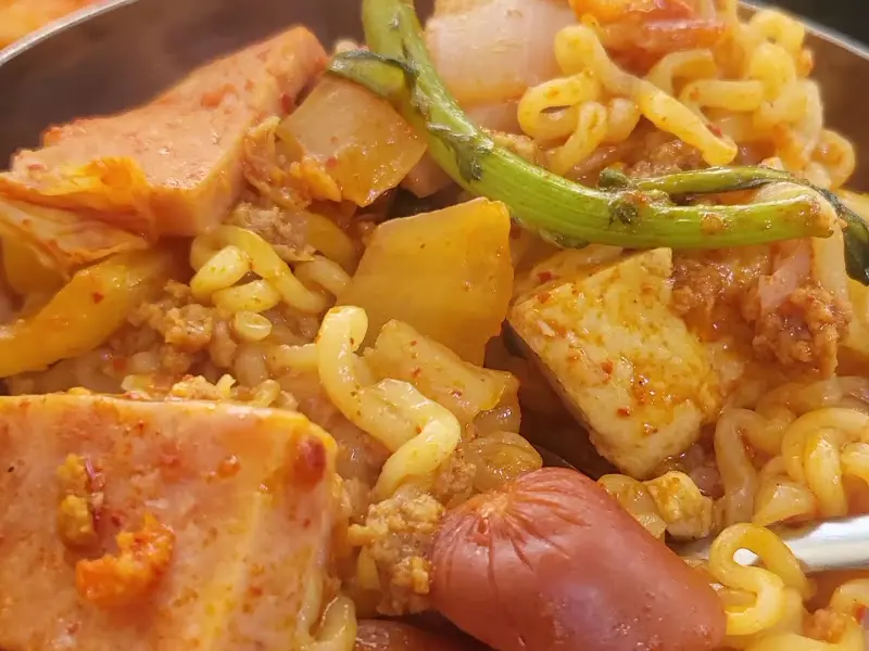 미성식당 부대찌개 클로즈업