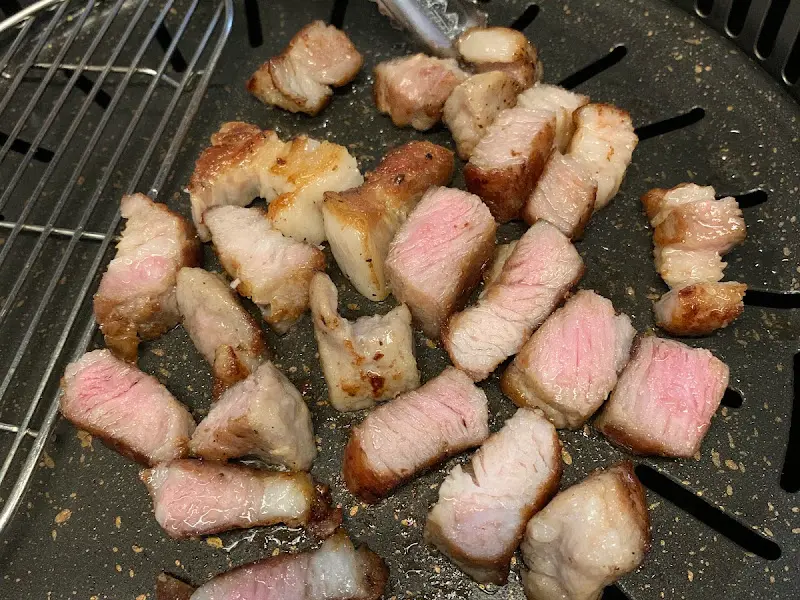 불판 위의 목살