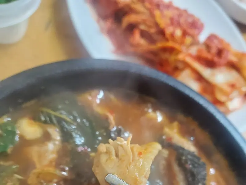실비순대국 내장