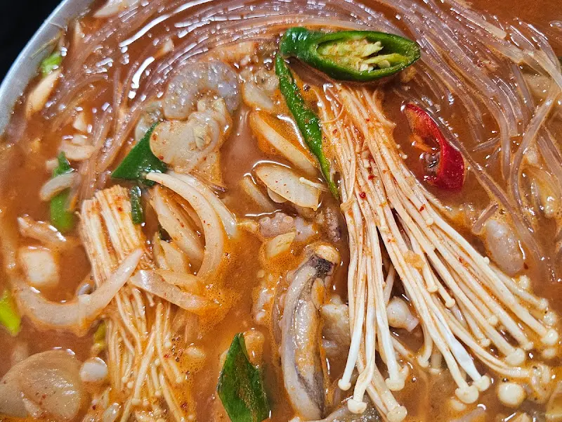 수중전골 클로즈업