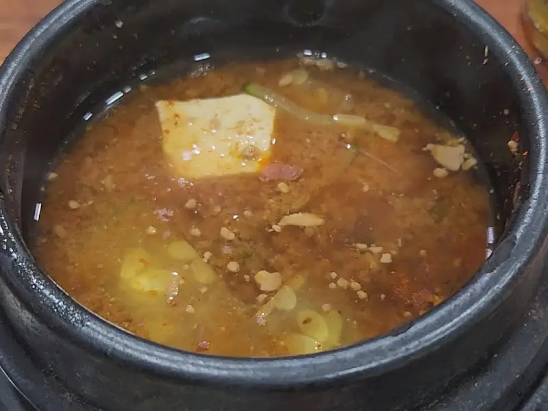 미정숯불갈비 된장찌개