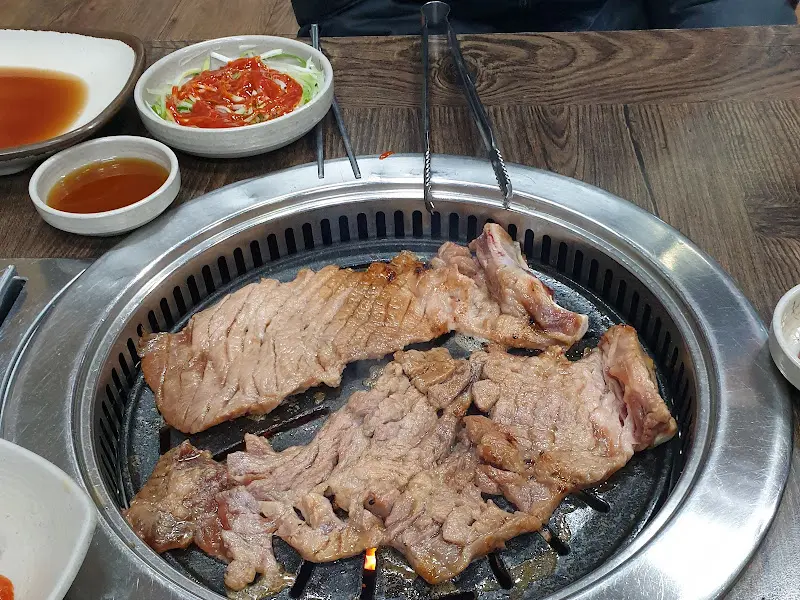 미정숯불갈비 한 상 차림