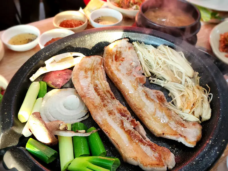 신선한 쌈 채소 클로즈업