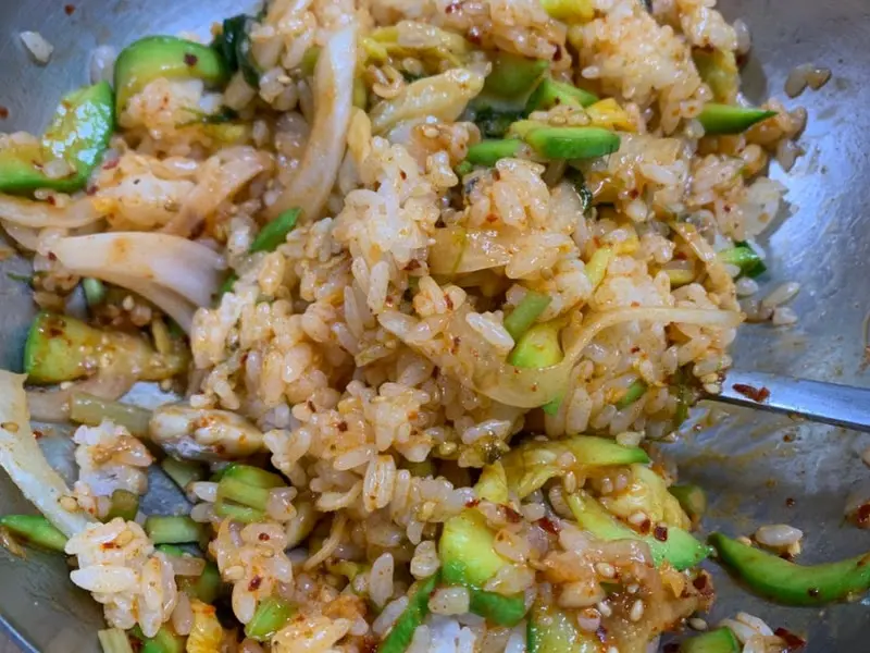 바지락회 비빔밥