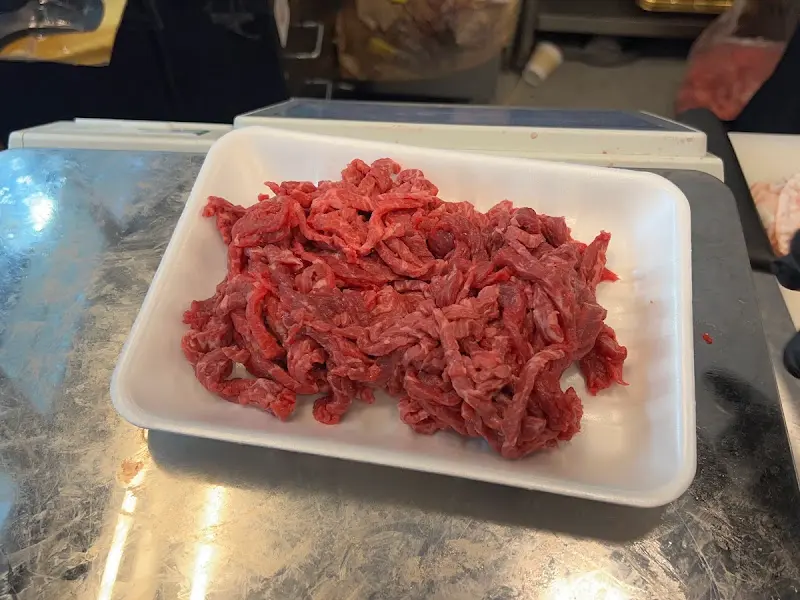 불고기용 한우 손질