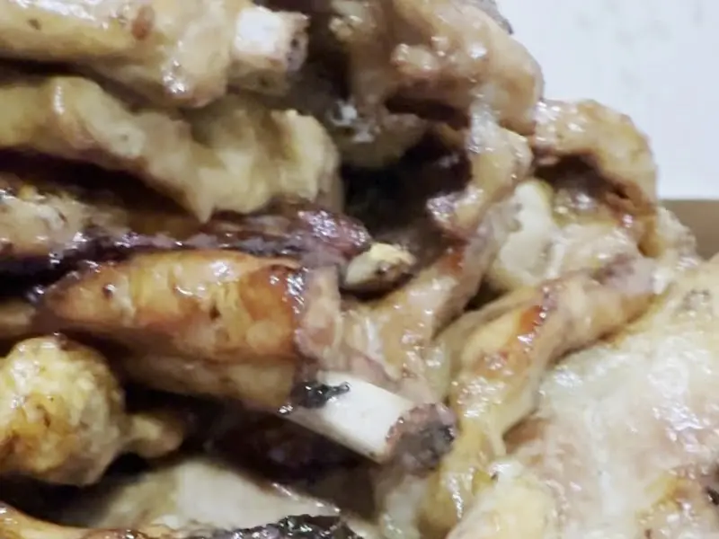 돼지갈비 클로즈업