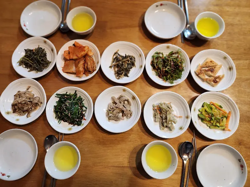 다양한 반찬 클로즈업