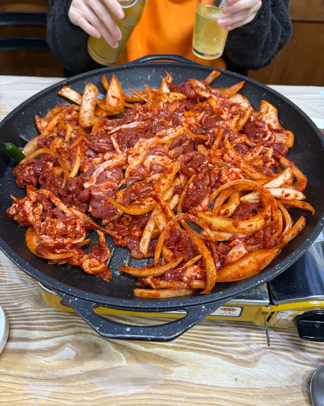 양념 오리 불고기