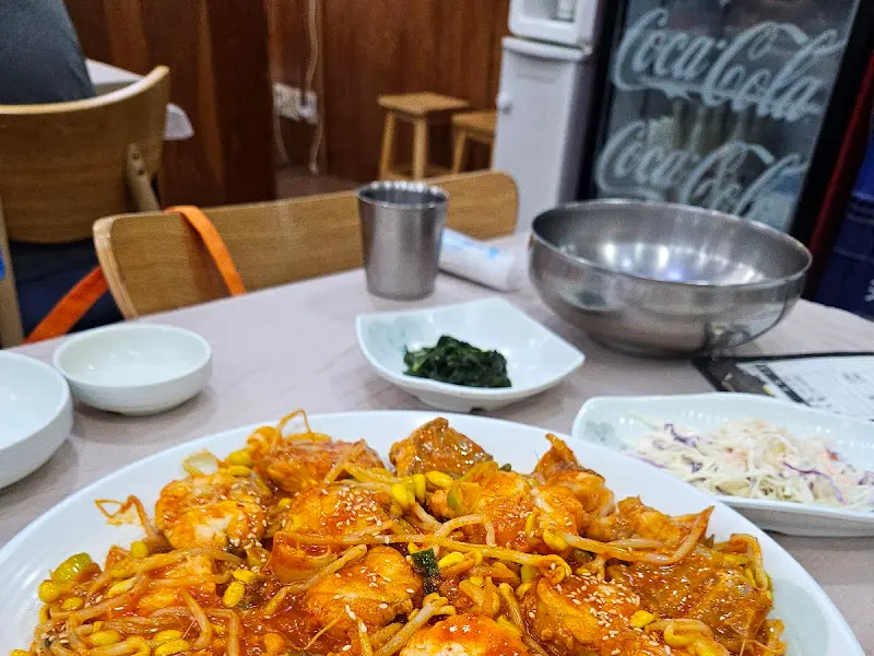 맛있는 아구찜 한 상 차림