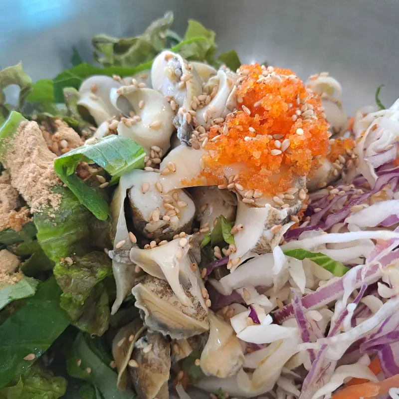 소라 덮밥의 아름다운 자태