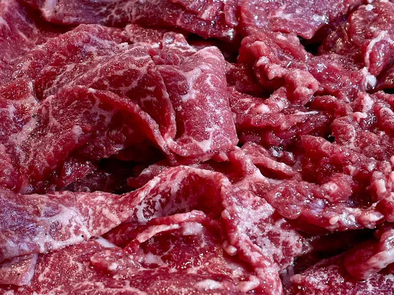 신선한 한우 불고기