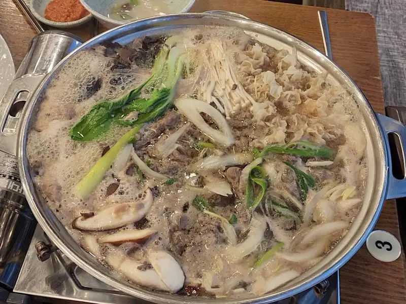 한우버섯불고기전골