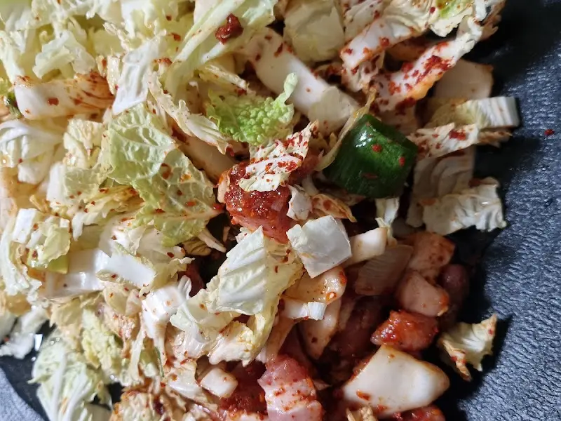 돼지찌개 재료 근접