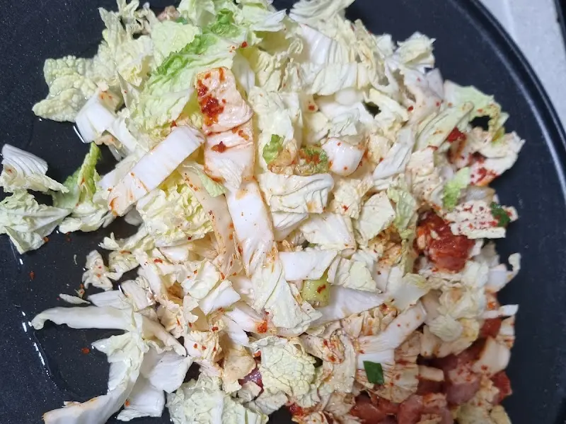 돼지찌개 재료 준비