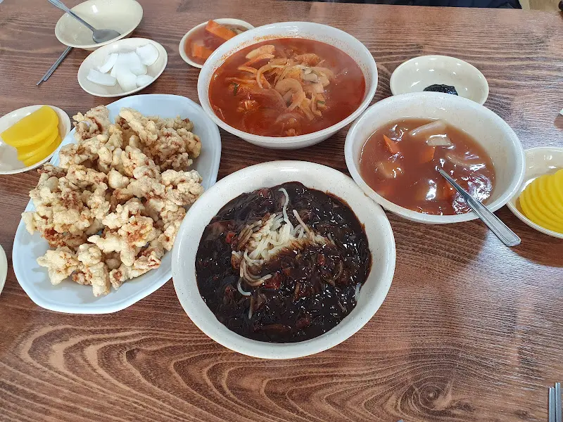 탕수육 세트 전체 모습