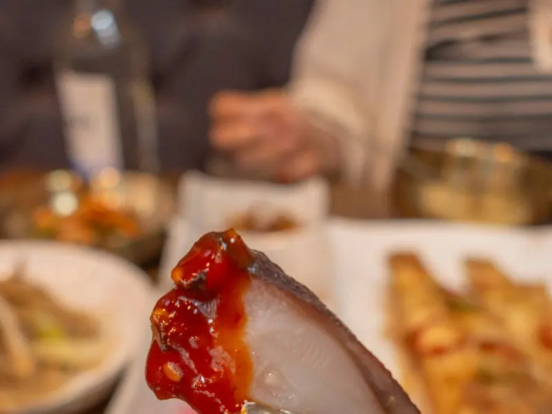 양념에 버무려진 오징어