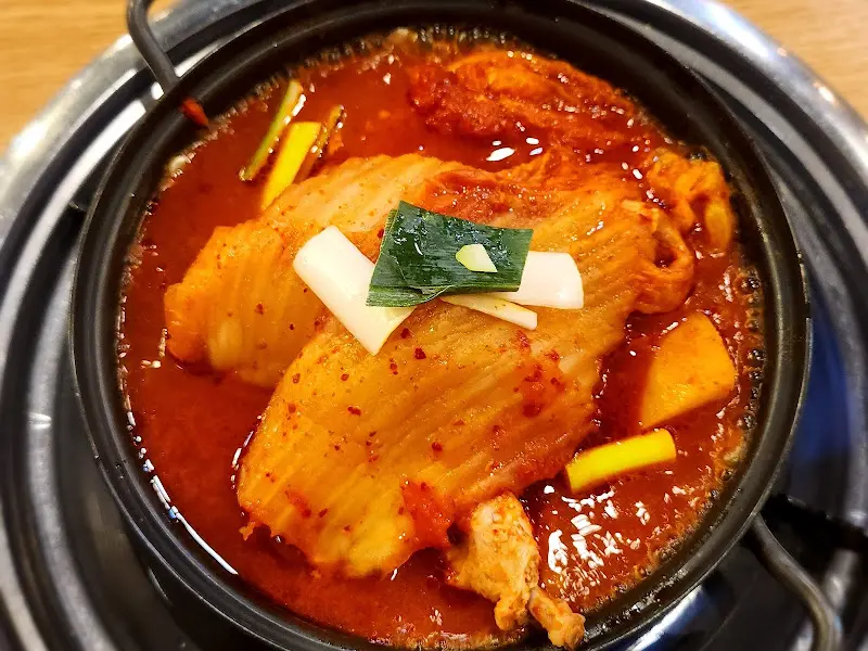 묵은지 닭볶음탕 항공샷