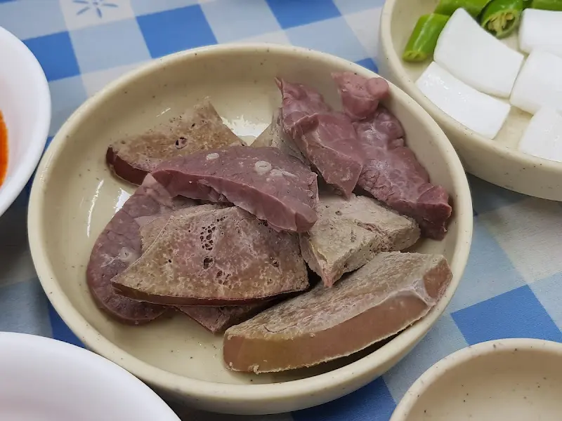 한일순대국밥 돼지 간