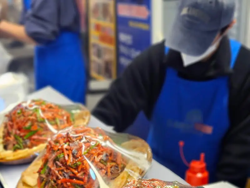 무침회 포장준비